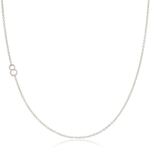 14k Gold Asymmetrical Number Necklace - 8