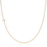 14k Gold Asymmetrical Number Necklace - 7