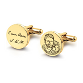 Custom Photo Cufflinks for men Cufflink.