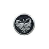 Silver Twin Elephant Cufflink