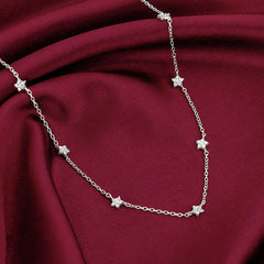 Silver Star Constellation Necklace Pendant.