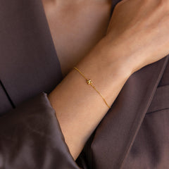 Bubble Initial Bracelet