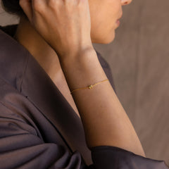 Bubble Initial Bracelet