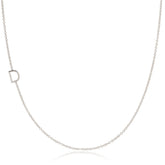 14k Gold Asymmetrical Letter Necklace - D