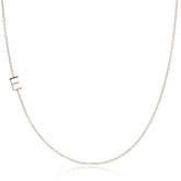 14k Gold Asymmetrical Letter Necklace - E