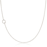 14k Gold Asymmetrical Letter Necklace - Q