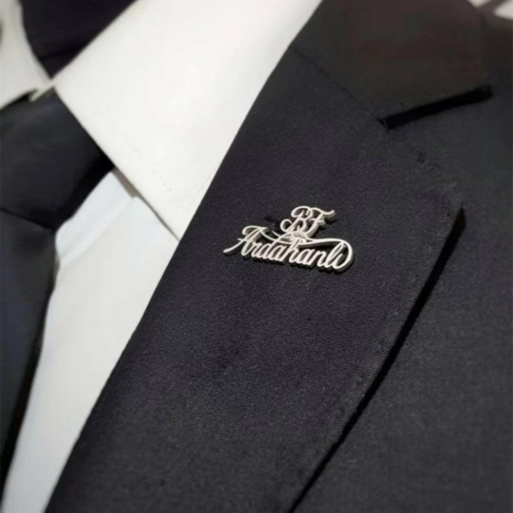 Custom Name Brooch Pin Brooch.