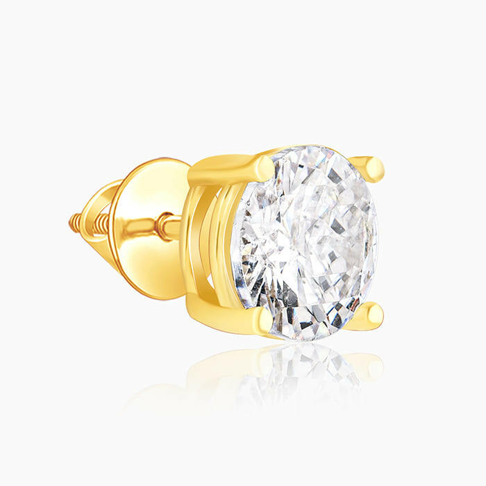 Golden Zircon Earrings Earrings.