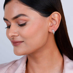 Silver Leaf Earrings Earrings.