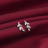 Silver Leaf Earrings Earrings.
