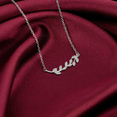 Anushka Sharma Silver Leaf Necklace Pendant.