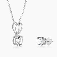 Classic Silver Zircon Set Set.