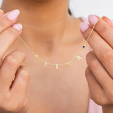 Personalized Name Letter Bridesmaid Gift Necklace.