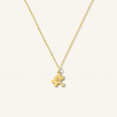 custom Tiny Puzzle initial Necklace