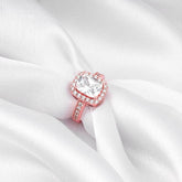 Rose Gold Classic Solitaire Ring Rings.