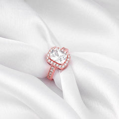 Rose Gold Classic Solitaire Ring Rings.