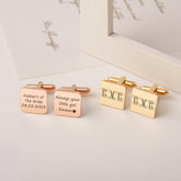 Custom Engraving Wedding Square Cuff Links cufflink.