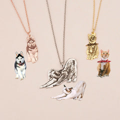 Custom Pet Picture Necklace Pet tag.