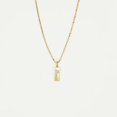 Dainty Tag Name Necklace