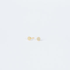 Pave Round Studs