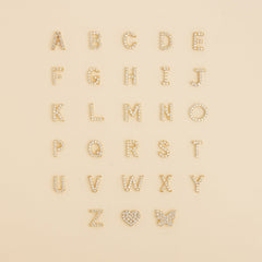 Pave Initial Heart Necklace