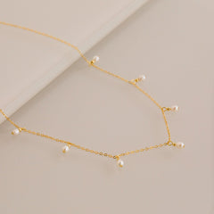 Pearl Station Necklace