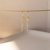 Hallie Dangling Name Earrings