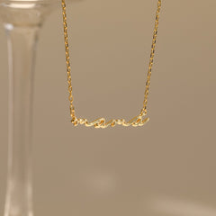 Dainty Bubble Name Necklace