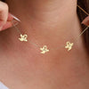 Cute Ghost Charms Station Necklace