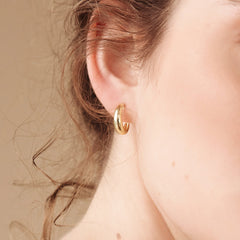 Dome Hoops Earrings
