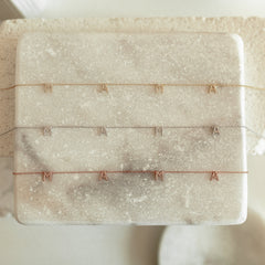 Pave Mama Letter Name Necklace