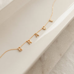 Pave Letter Necklace