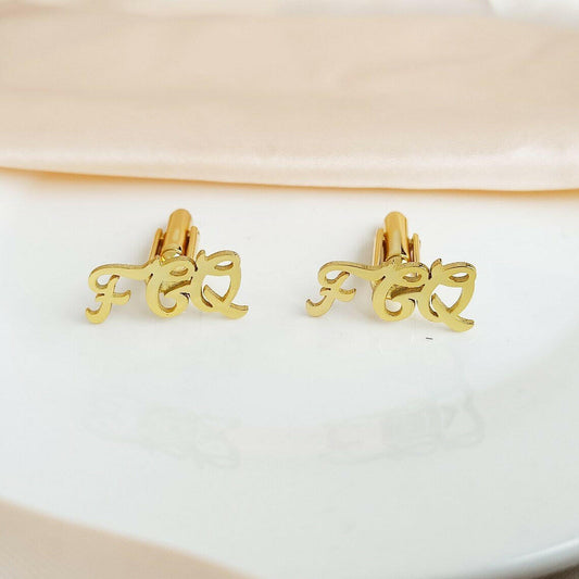 Personalised Initial Letter Name Cufflinks cufflink.