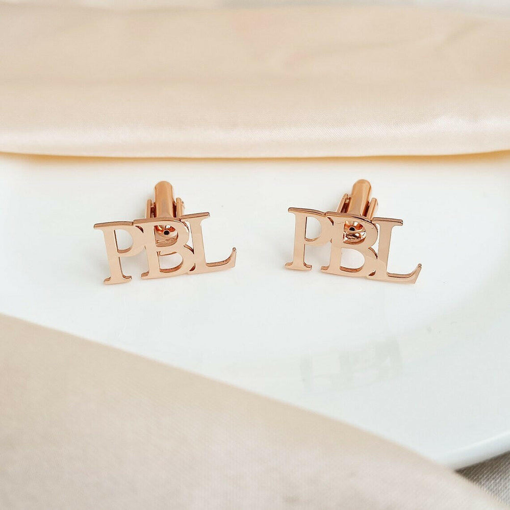 Personalised Initial Letter Name Cufflinks cufflink.
