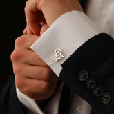 Personalised Monogram Cufflinks for Groom cufflink.