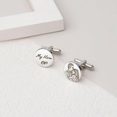 Personalised Photo Engraved Cufflinks cufflink.