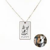 Personalize Photo Dog Tag Necklace for Men Necklace.