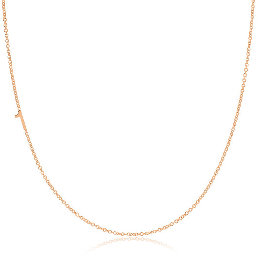 14k Gold Asymmetrical Number Necklace - 1