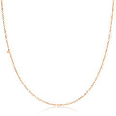 14k Gold Asymmetrical Number Necklace - 1
