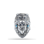 SILVER AMERICAN NATIVE MAN BROOCH