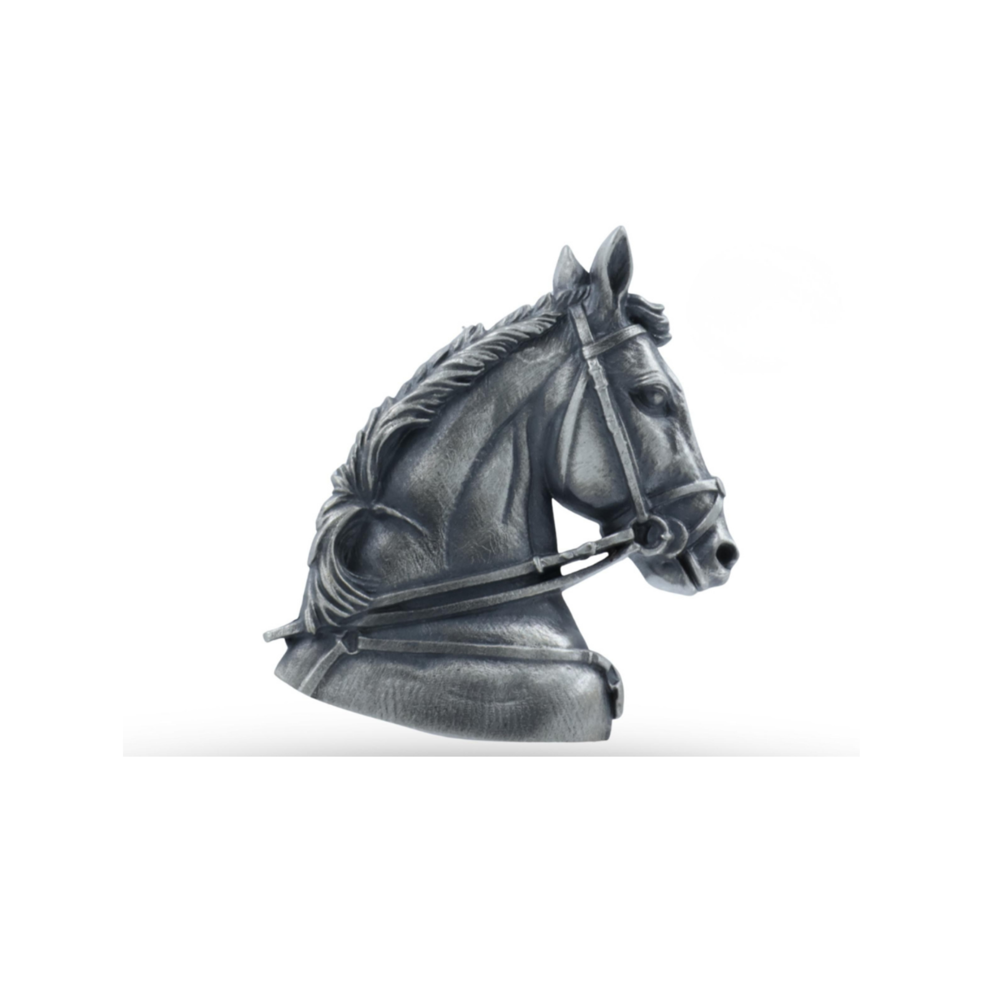 SILVER HORSE BROOCH