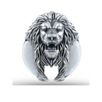 SILVRE LION NAIL BROOCH