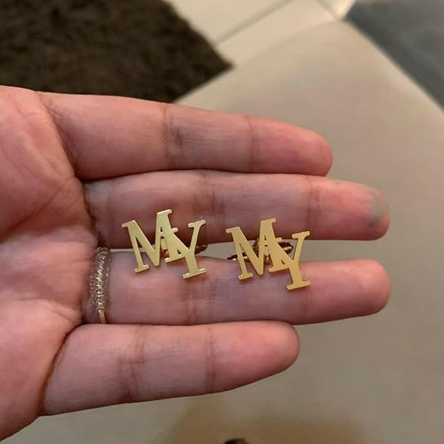 Personalized Name Initials Cufflinks Groomsmen gift Cufflink.