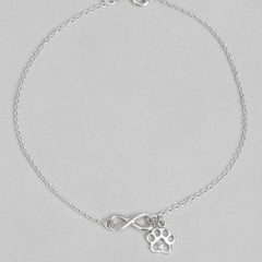 Infinity And Paw Anklets