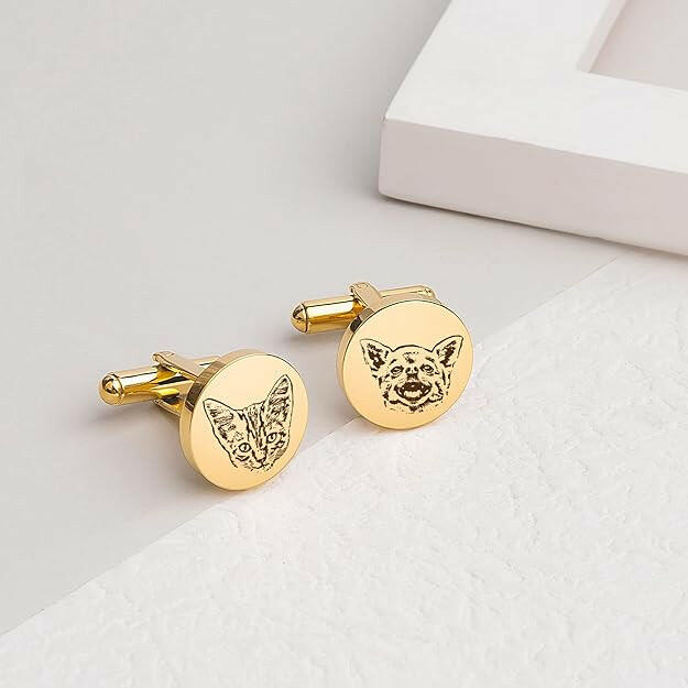 Custom Photo Cufflinks for men Cufflink.