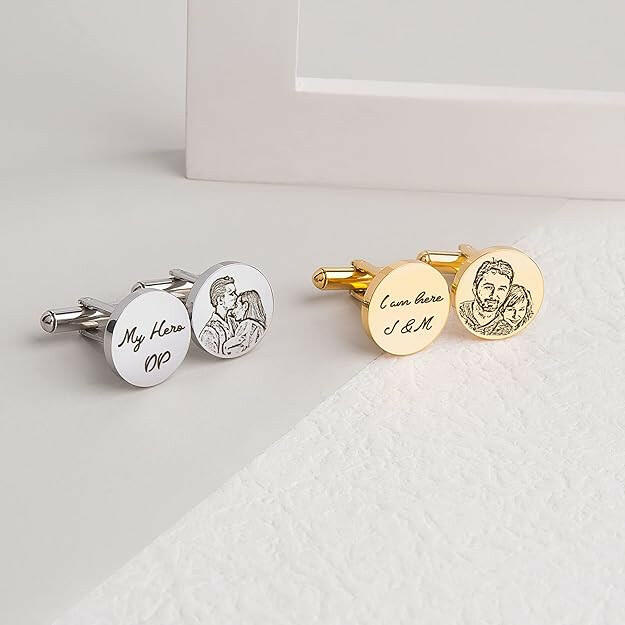 Custom Photo Cufflinks for men Cufflink.