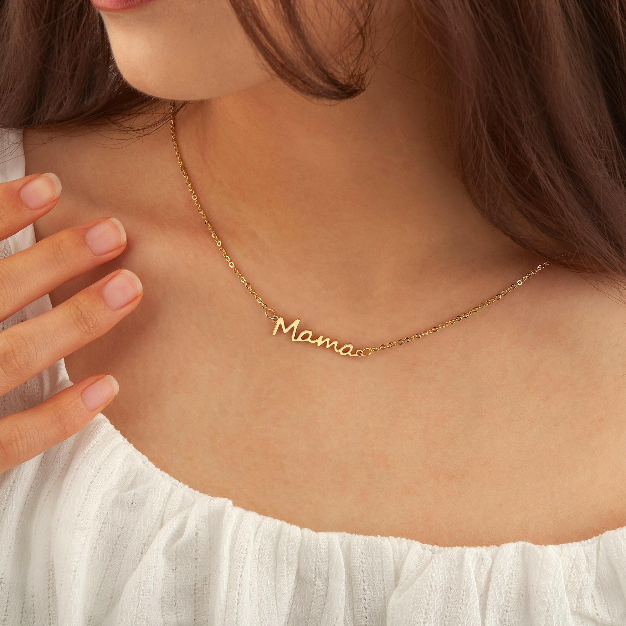 To my Beautiful Mom" Mama Necklace Gift Set Necklace.