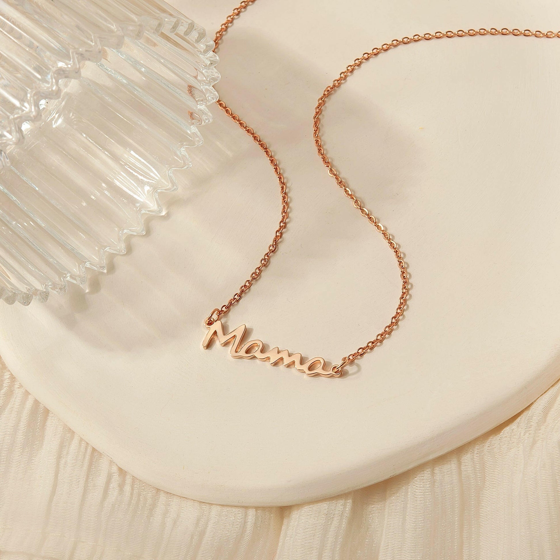 To my Beautiful Mom" Mama Necklace Gift Set Necklace.