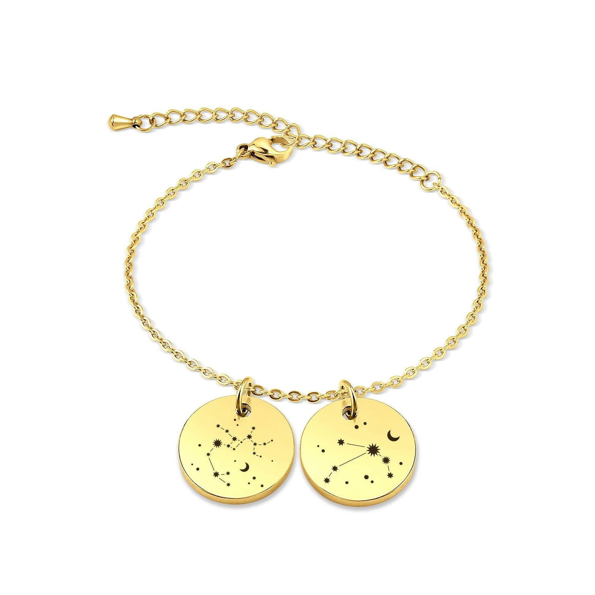 Personalized Constellation Charm Bracelet Bracelet.