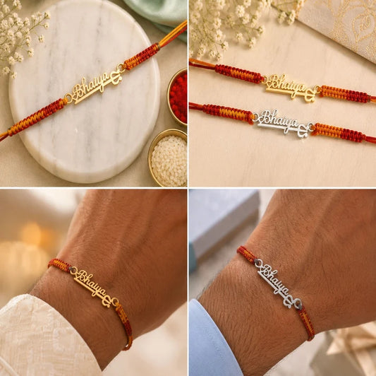 Bhaiya Name Rakhi – Custom Brother Raksha Bandhan Rakhi